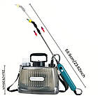 Акумуляторний обприскувач 5 л із насадками та батареєю 2000 мА·год для догляду за рослинами на ділянці, фото 7