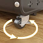 Стелаж на колесах 5 ярусів 122х50 см YH9911-5 чорний багаторівнева система зберігання для дому, фото 7