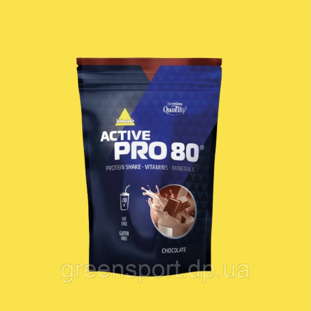 Inkospor Active Pro 80 вкус шоколад 500 г, протеины, молочный белок, сывороточный белок, яичный белок