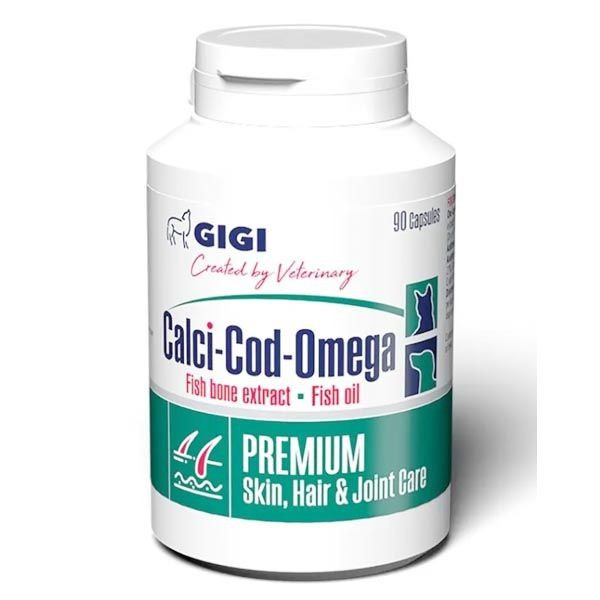Вітамінна добавка для тварин GIGI Calci-Cod-Omega №90 капсули, фото 1