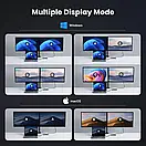 Мультипортовий USB-хаб адаптер док-станція UGREEN CM498 6в1 USB-C Hub HDMI 8K 30Hz PD100W для підключення двох моніторів (15852), фото 5