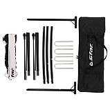 Ворота футбольні складні тренувальні 1шт білий 180х120см метал, фото 10