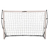 Ворота футбольні складні тренувальні 1шт білий 180х120см метал, фото 2