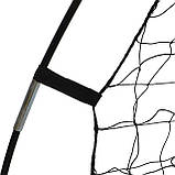 Ворота футбольні складні тренувальні 1шт білий 180х120см метал, фото 9