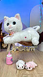 Інтерактивний котик кошеня мама киця та кошенята 10002  "WToys", 2 види, звуки, мелодії, пісні англійською, фото 3