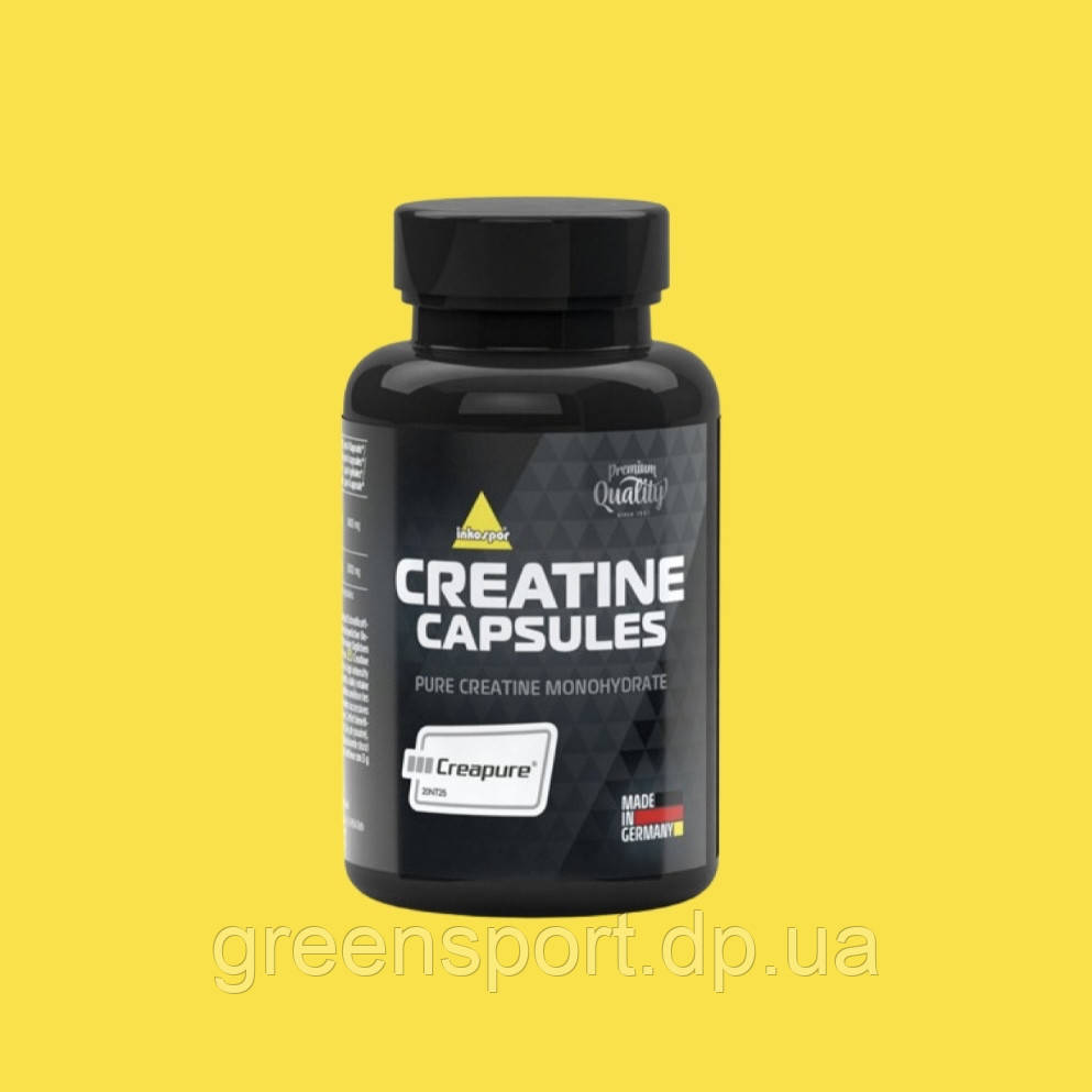 Inkospor Creatine Capsules 120 капсул, креатин моногидрат, при занятиях спортом и тренировках