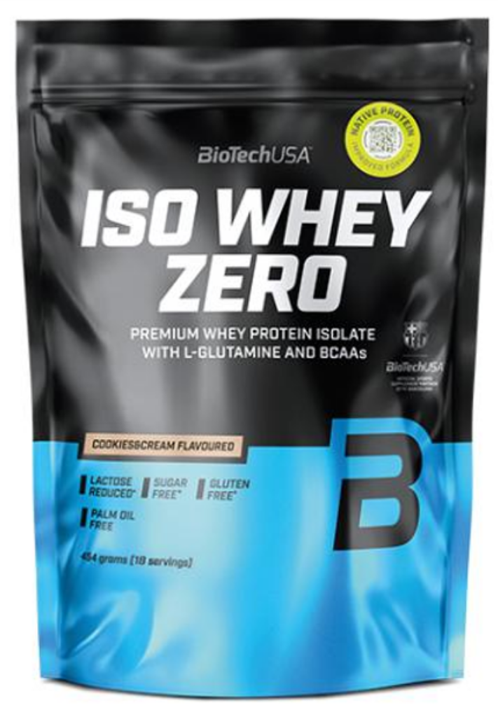 Протеїн сироватковий ізолят BioTech Iso Whey Zero 454 г печиво та вершки