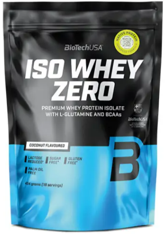 Протеїн сироватковий ізолят BioTech Iso Whey Zero 454 г кокос
