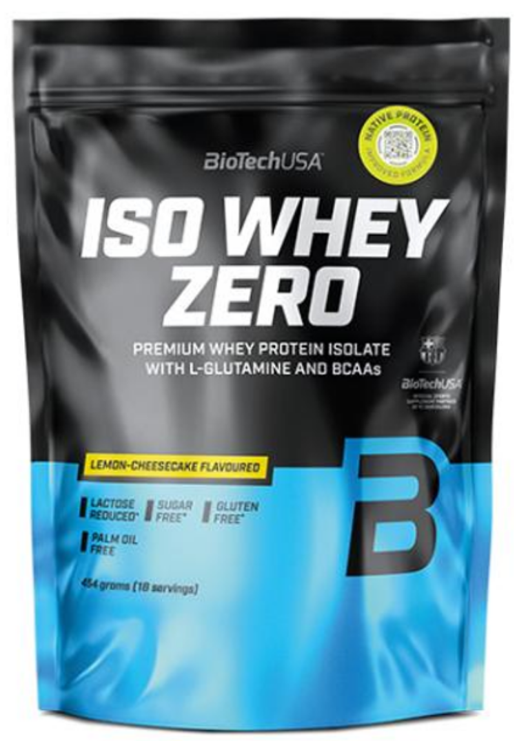 Протеїн сироватковий ізолят BioTech Iso Whey Zero 454 г лимонний чізкейк
