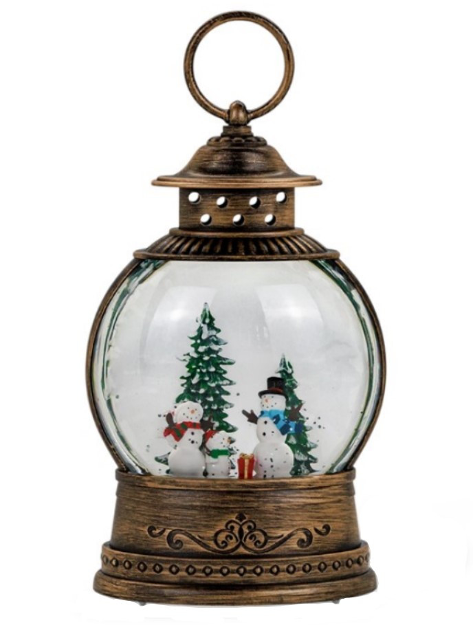 Новорічний нічник Сніговики WDL 2103C з підсвіткою й музикою, фото 1