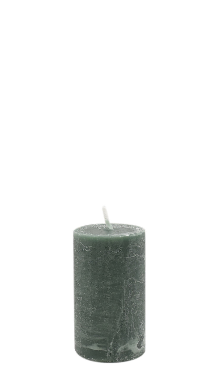 Свічка зелена циліндр, фото 1