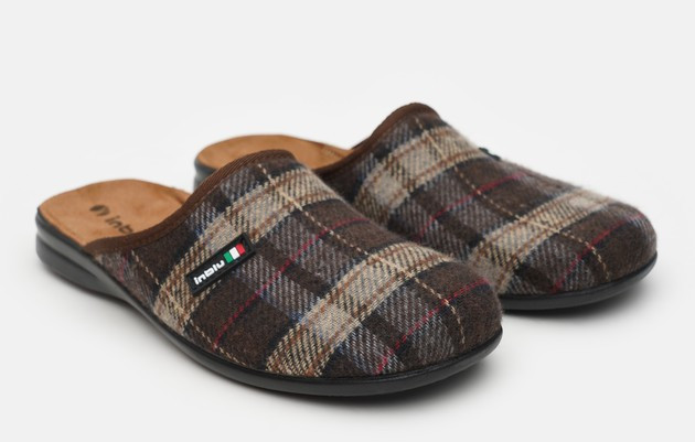 Тапочки чоловічі на шкіряній устілці Inblu OG 4X, фото 1