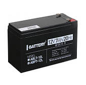 Акумуляторна батарея 12V 7A для торгових ваг світильників та ліхтарів Герметичний гелієвий акумулятор