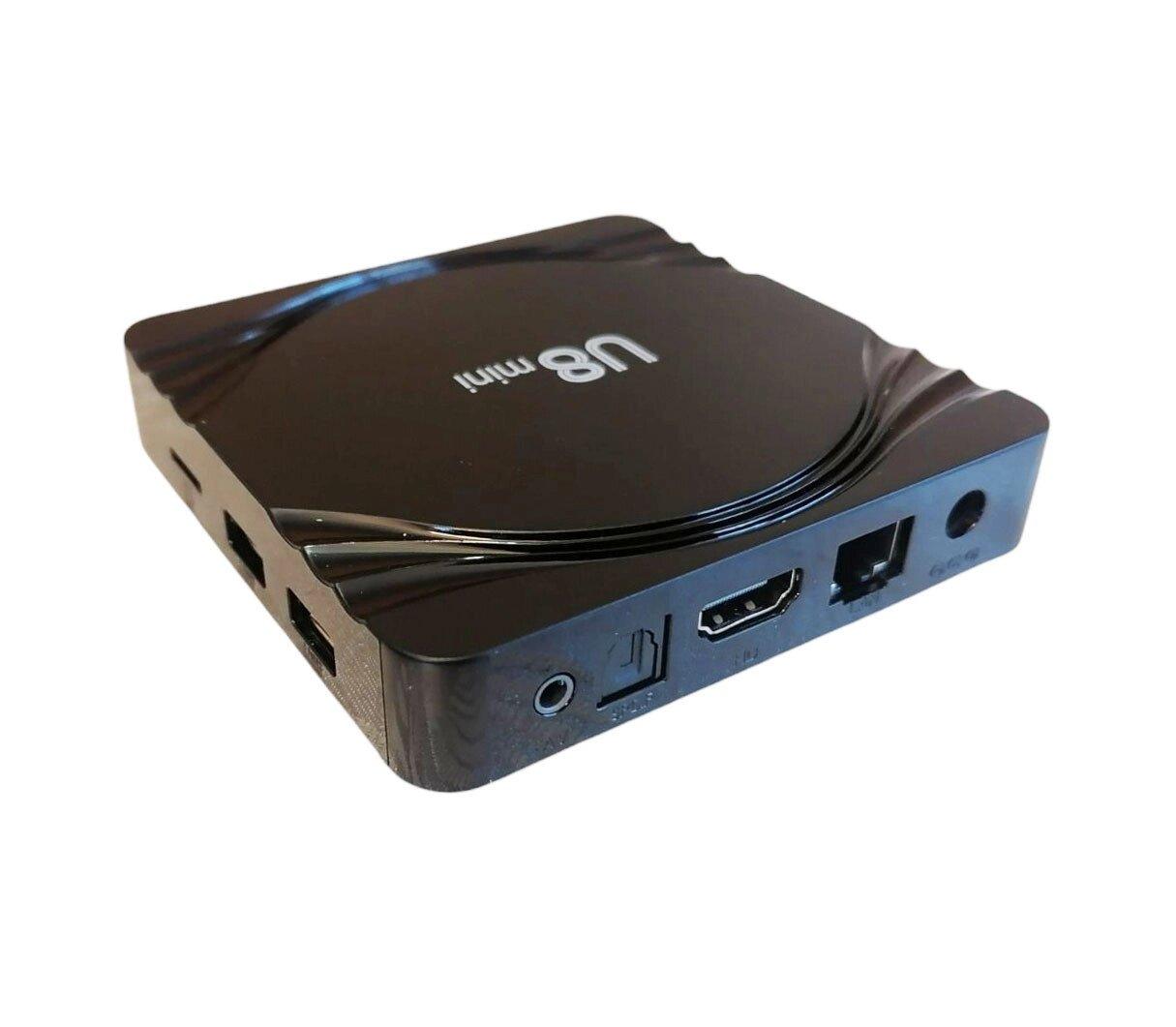 Компактна Смарт ТВ приставка U8 Mini 4/32 ГБ, Android 11, Wi-Fi, HDR, фото 1