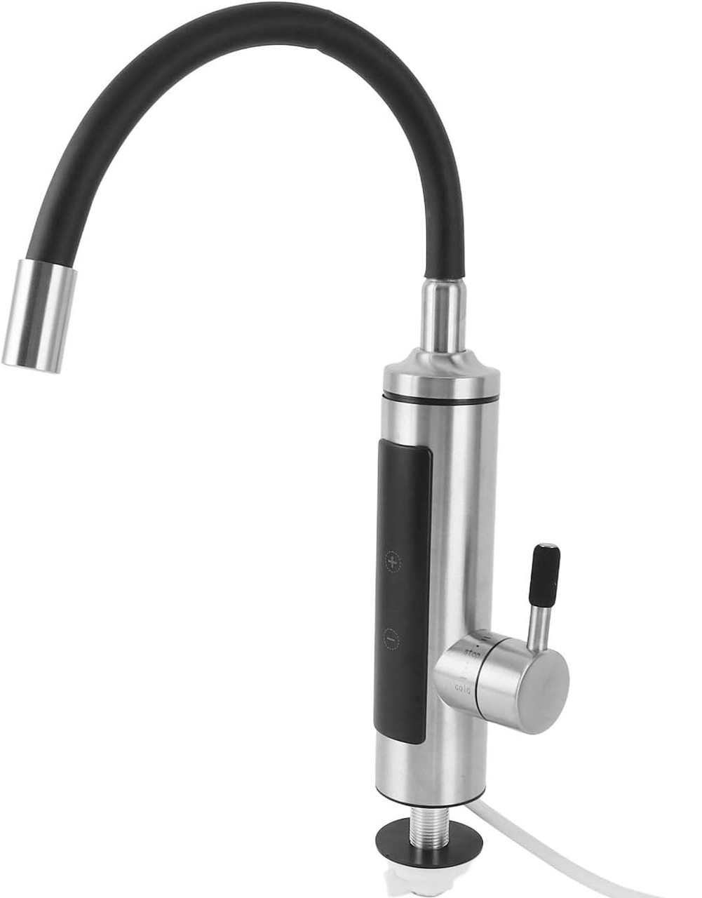 Проточний водонагрівач гнучкий кран з екраном метал RY-010-1, фото 1