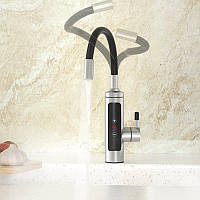 Проточний водонагрівач гнучкий кран з екраном метал RY-010-1, фото 3