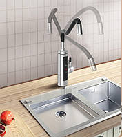 Проточний водонагрівач гнучкий кран з екраном метал RY-010-1, фото 7