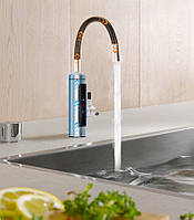 Проточний водонагрівач гнучкий кран з екраном метал RY-010-1, фото 9