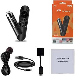 Смарт ТВ приставка M98 Y10 Android TV 12, Wi-Fi 2.4/5 ГГц, 2/16 ГБ, голосове керування