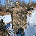 Антидронове  пончо (дощовик) — захист від тепловізора та дронів у камуфляжі Піксель + Клякса, фото 6