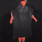 Антидронове  пончо (дощовик) — захист від тепловізора та дронів у камуфляжі Піксель + Клякса, фото 7