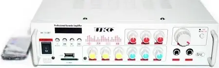 Підсилювач звуку UKC AV-313BT 2x90Вт Bluetooth + USB + SD + FM + Karaoke + пульт – для дому, авто та караоке, фото 3