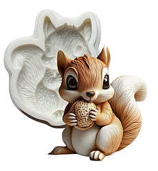 Силіконовий молд для шоколаду та ін "Білочка-2"