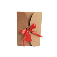 Набір цукерок подарунок на Новий рік та Миколая гуртом у крафтовій упаковці №2 300 г. (Люкс)