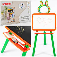 Дошка для малювання магнітна 2-стороння, мольберт DOLONI Зелено-червона 013777/3