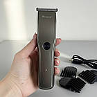 Бездротова машинка для стрижки волосся +3 насадки, SURKER SK-790 / Акумуляторний триммер для волосся та бороди, фото 7