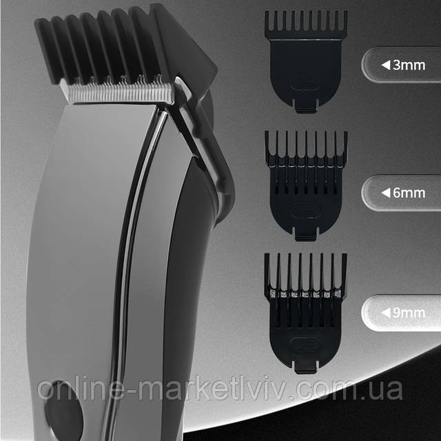 Купить Беспроводная машинка для стрижки волос + 3 насадки, SURKER