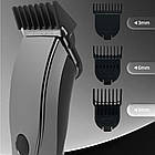 Бездротова машинка для стрижки волосся +3 насадки, SURKER SK-790 / Акумуляторний триммер для волосся та бороди, фото 5