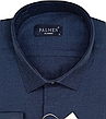 Чоловічі сорочки на кнопках Palmen vd-0006 класичні однотонні, сорочка чоловіча синя ошатна стильна Туреччина, фото 8