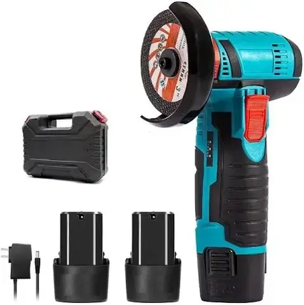 Акумуляторна мініболгарка Krafftec 24V 2Ah – безщітковий двигун, відрізний диск 75 мм, компактна та потужна для шліфування і, фото 1