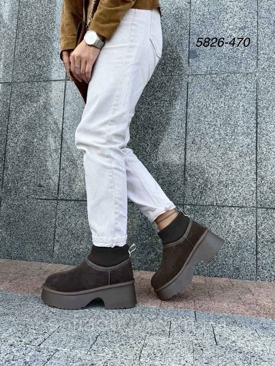 Угги жіночі (натуральная замша) AESD, фото 1