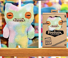 Fuggler Funny Ugly Monster — кумедна плюшева іграшка-монстр, білий зубастик 20–23 см Indecisive Monster