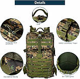 Vanguard M50 — професійний тактичний рюкзак 50 л з фіксатором MOLLE, фото 8