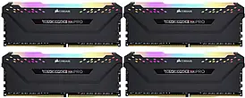 Пам'ять для настільних комп'ютерів Corsair 32 ГБ (4x8ГБ) DDR4 3600 МГц Vengeance RGB PRO (CMW32GX4M4C3600C18)