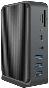 USB док-станція Icy Box 13-в-1 USB Type-C & Type-A Dual Video Output (IBDK2261AC)