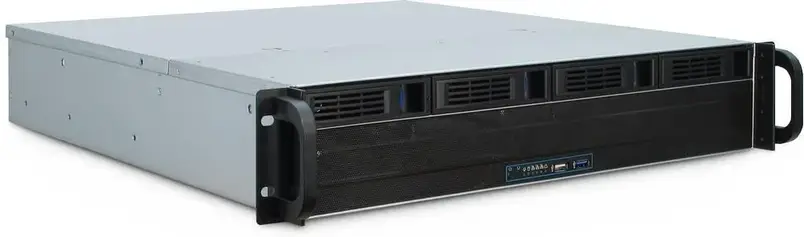 Корпус Inter-Tech 2U 2404L S-ATA чорний/сірий (88887348), фото 1