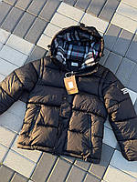 Зимняя Куртка Burberry Пуховик Черный Белый Синий Женский Мужской Oversize Теплая Верхняя Одежда