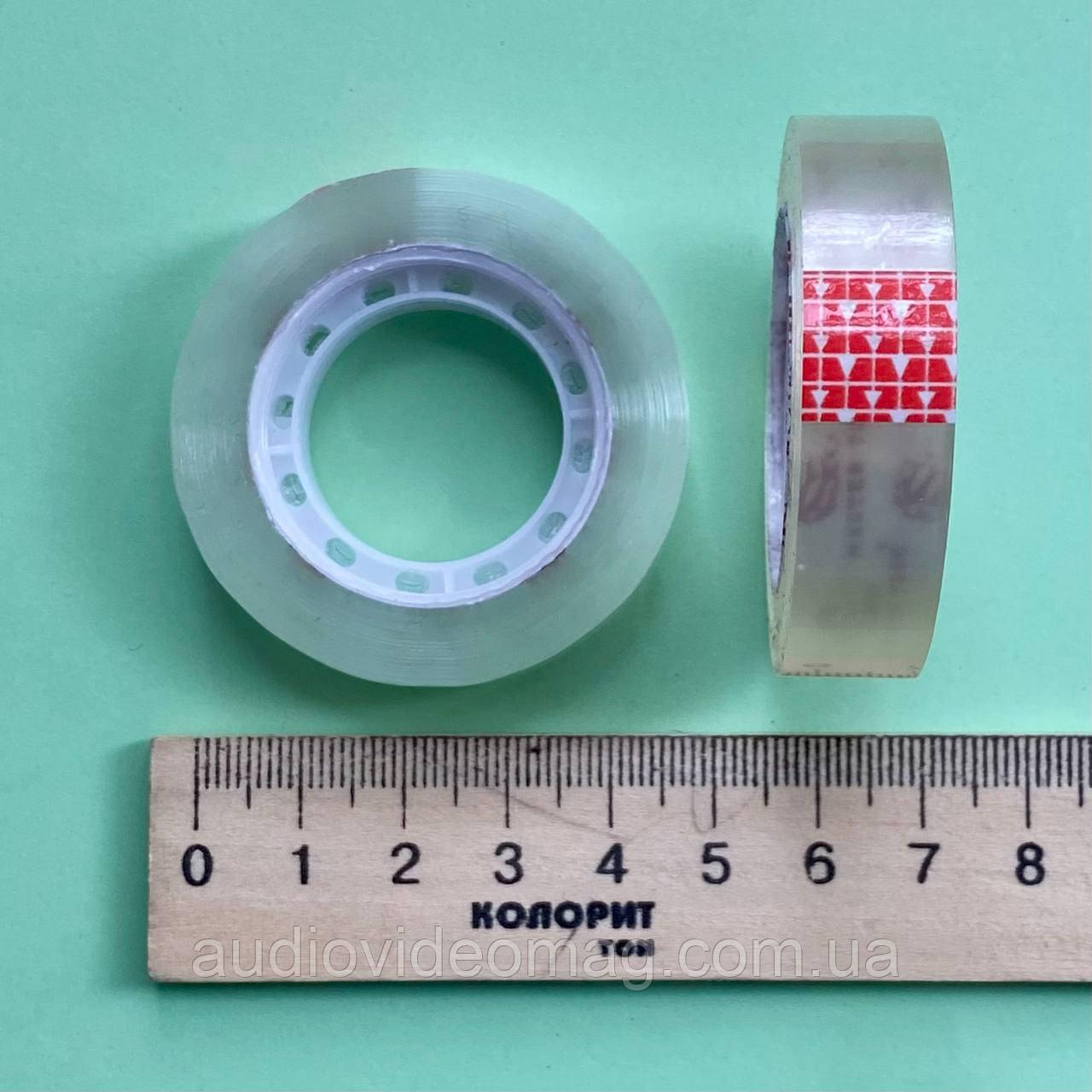 Скотч малий прозорий, ширина 12мм х 20м, за 1 шт., фото 1