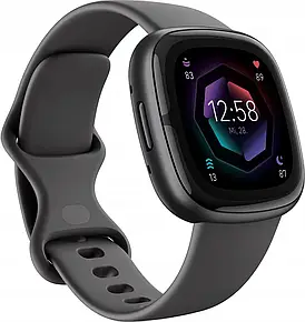 Смарт-годинник Fitbit Sense Carbon/Graphite Stainless Steel (FB512BKBK)