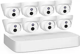 Комплект відеоспостереження PoE Tenda K4P 8 камер (K8P4CR)