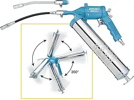 Пневматичний інструмент Hazet Пістолет для змащування 9042N-1 6.3 бар 9042N1