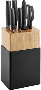 Набір ножів Zwilling Now S 5 предметів у блоці чорний (545320070)