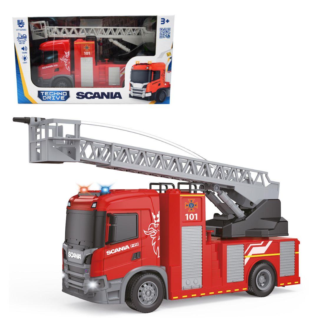 Автомодель серії "Big Truck" – ПОЖЕЖНА МАШИНА SCANIA (світло, звук, функ. води), фото 1