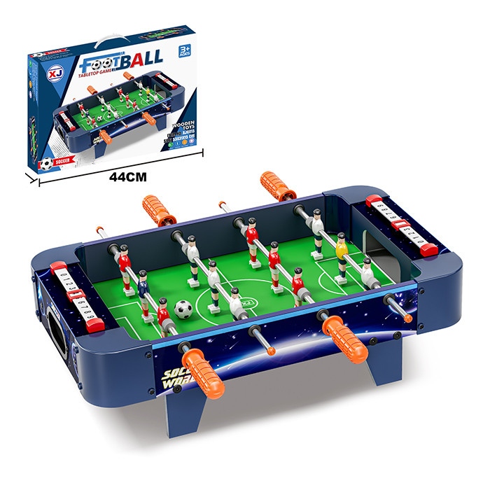 Футбол XJ6015 (12шт) дерев'яний, на штангах, на ніжках, 53-31-в15см, поле 40,5-28,5см, шкала ведення рахунку,, фото 1