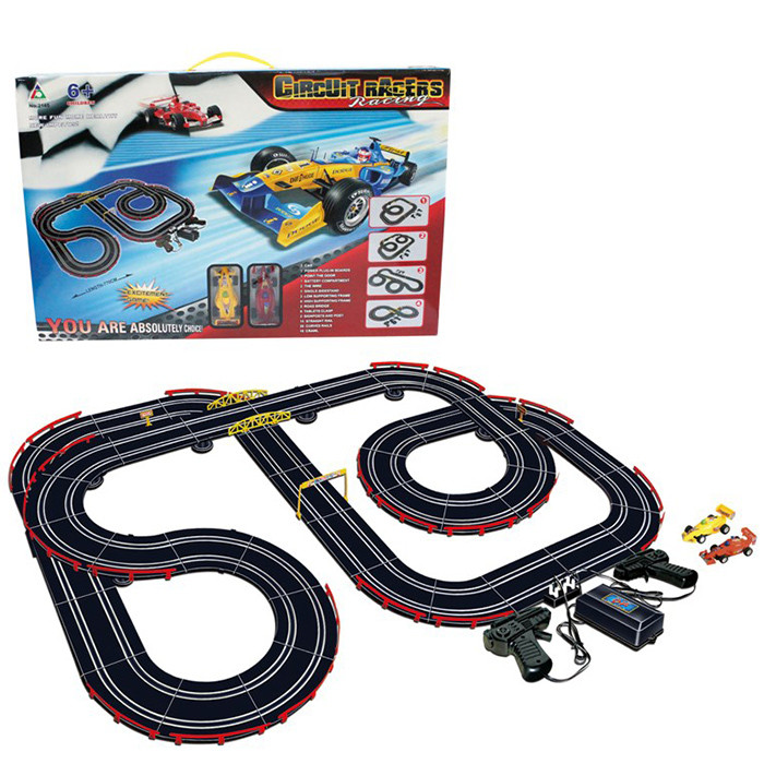 Трек 2145 (8шт) д/к(на шнурі), 770см, пульт 2шт, машина 2шт (10см), від мережі (USB), в кор-ці, 65,5-43-7см, фото 1