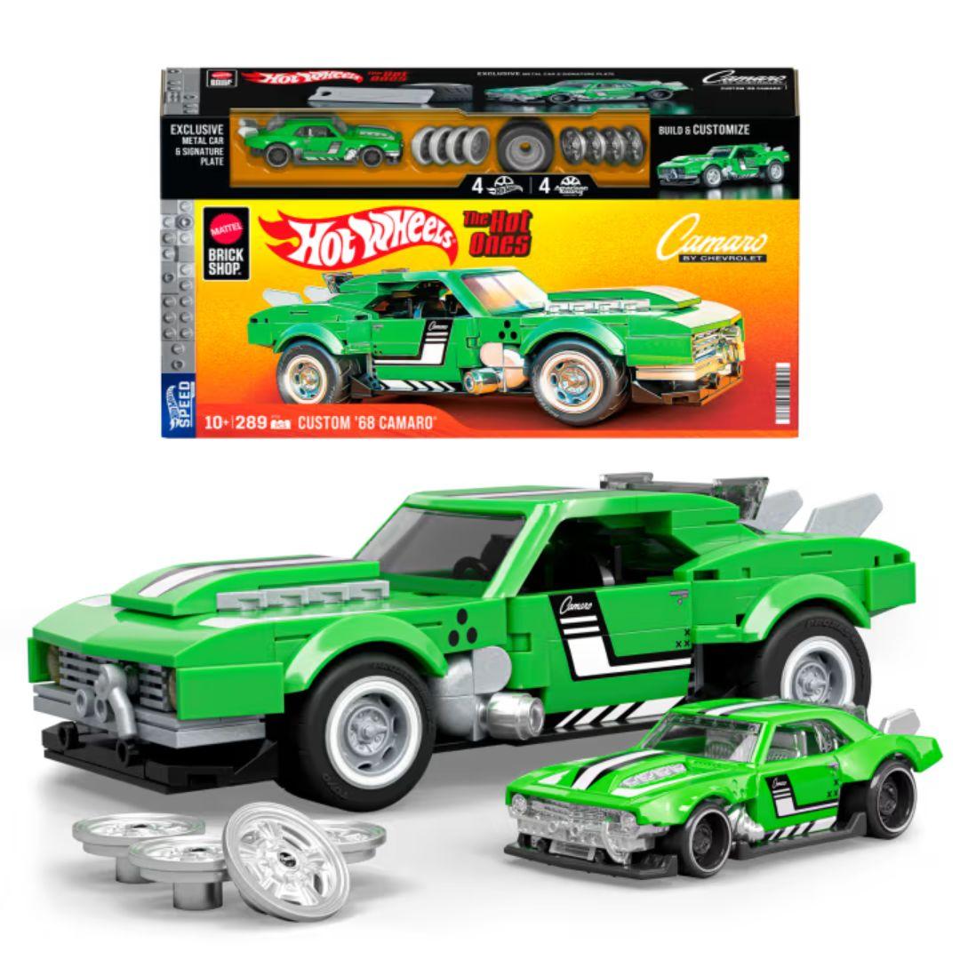 Колекційна машинка-конструктор "Camaro" серії "Speed" Mattel Brick Shop, фото 1